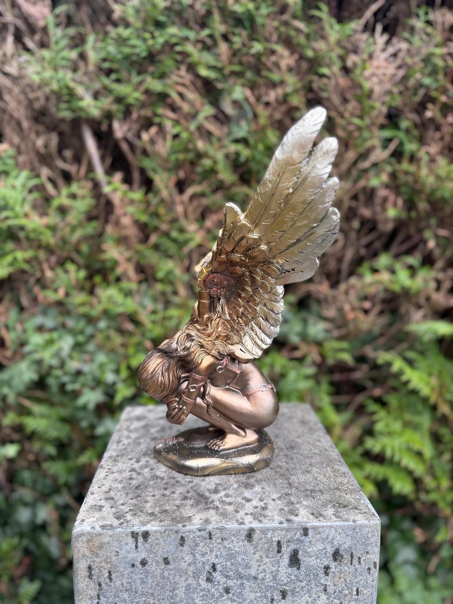 Winged Warrior – Bronze Sculpture. 11x37cm - 1Kg