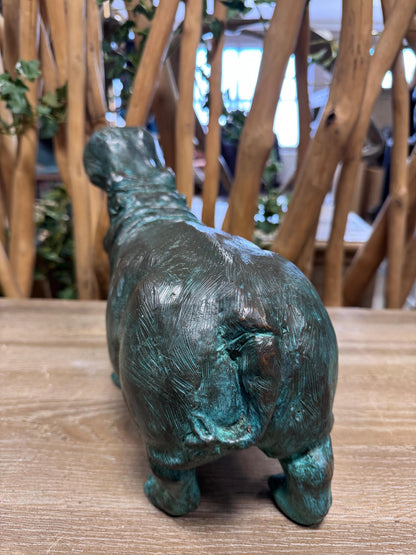Roaring Hippo – Bronze Sculpture. 36x13x25cm