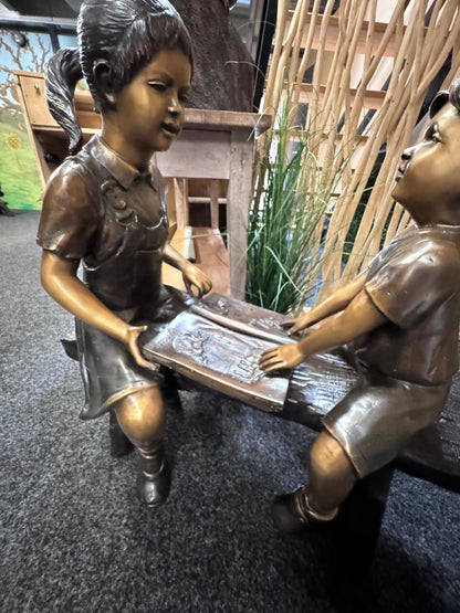 Childhood Memories – Bronze Sculpture. 90x47x87cm