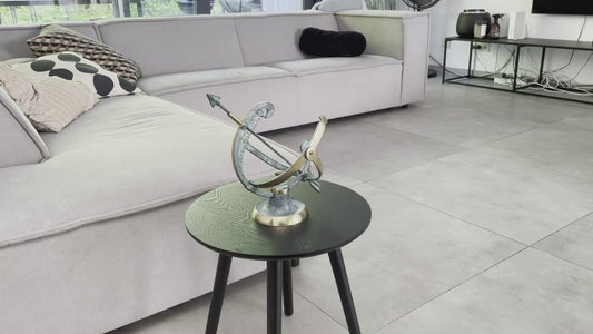 Sundial Arrow – Bronze Sculpture. 25x25x30cm