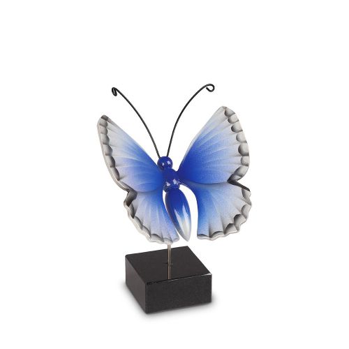 Borboleta em Madeira - Azul - 12,5x12cm -3ml