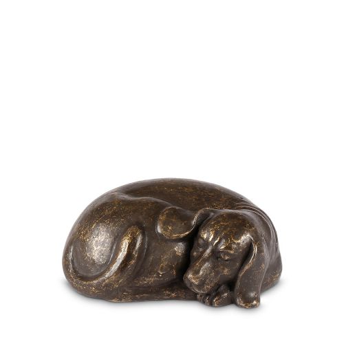 Urna em Bronze cão descanse em Paz 112x17x8cm - 0,65L