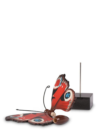 Borboleta em Madeira - Vermelho - 14x11,5cm -3ml